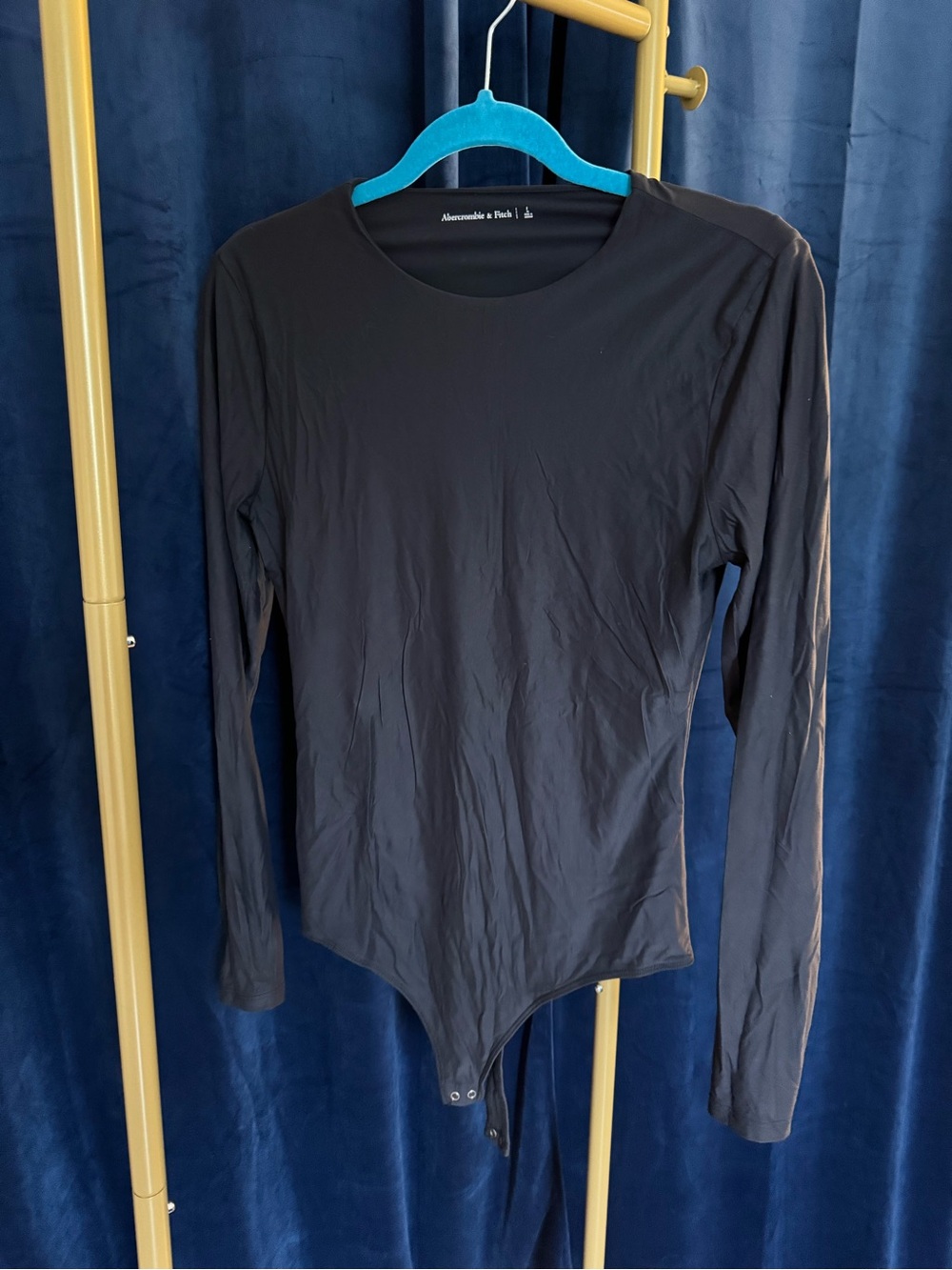 Abercrombie & Fitch Black Long-Sleeve Bodysuit